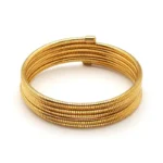 Σπιράλ βραχιόλι από επιχρυσωμένο ατσάλι