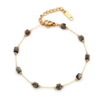 Αλυσίδα από επιχρυσωμένο ατσάλι και πέτρες miyuki από Grey Picasso