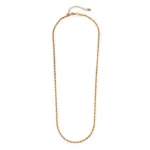 Κολιέ από επιχρυσωμένο ατσάλι σε twisty σχέδιο