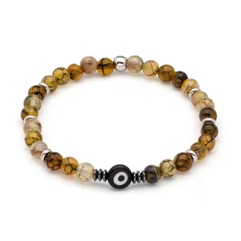 1000091 Πέτρες από Brown Dragon Vein με ματάκι που πλαισιώνεται από Αιματίτη - Image 1