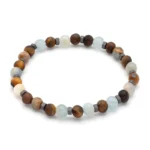 Πέτρες από Calcite - Matte Brown Tiger Eye & Αιματίτη