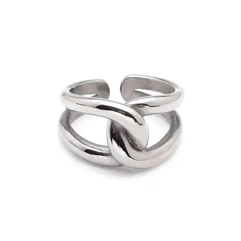 8000001 Δαχτυλίδι από ασημί ατσάλι - Image 1