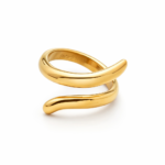 Γυναικείο δαχτυλίδι σε χρυσό χρώμα και σχέδιο lynx