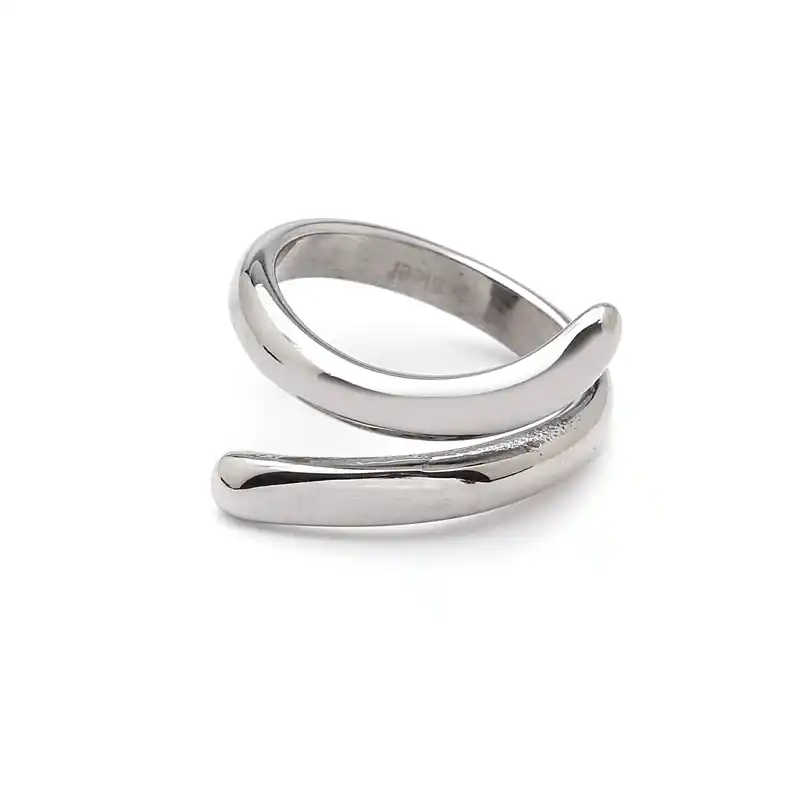 8000005 Δαχτυλίδι από ασημί ατσάλι - Image 1