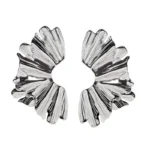 Σκουλαρικια απο ασημι σφυρηλατο ατσαλι