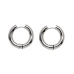 Σκουλαρίκια κρίκοι από ασημί ατσάλι
