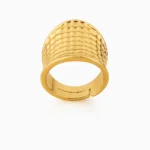 Δαχτυλίδι σφυρήλατο από επιχρυσωμένο χαλκό - Image 2