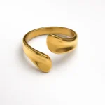 Δαχτυλίδι από επιχρυσωμένο ατσάλι