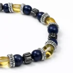 Πέτρες από Lapis Lazuli, Amber, Αιματίτη & δίσκοι από ανοξείδωτο Ατσάλι - Image 2