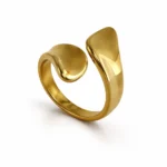 Δαχτυλίδι από επιχρυσωμένο ατσάλι - Image 2