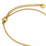 Μακρύ κολιέ τύπου γραβάτα με μενταγιόν Gold Drop από επιχρυσωμένο ατσάλι - Image 3