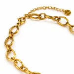Κολιέ αλυσίδα με Gold Beads και ημιπολύτιμες πέτρες από Αμαζονίτη - Image 3
