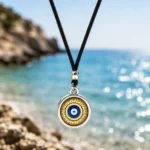 Ματάκι κολιέ με σχοινάκι, σε 10 διαφορετικά μοτίβα - Image 7