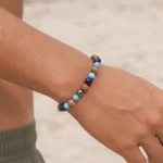 Πέτρες από Yellow wood grain, Turquoise Lapis Lazuli & Χάντρες Αιματίτη - Image 2