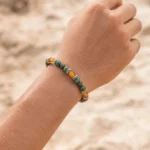 Πέτρες από Μαλαχίτη, Amber, Αιματίτη & δίσκοι από ανοξείδωτο Ατσάλι - Image 2