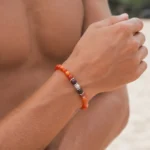 Πέτρες από Sardonyx Carnelian, Red Tiger Eye & δίσκοι από ανοξείδωτο Ατσάλι - Image 2