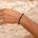 Πέτρες από Black Onyx - Malachite & χρυσούς δίσκους Αιματίτη - Image 2